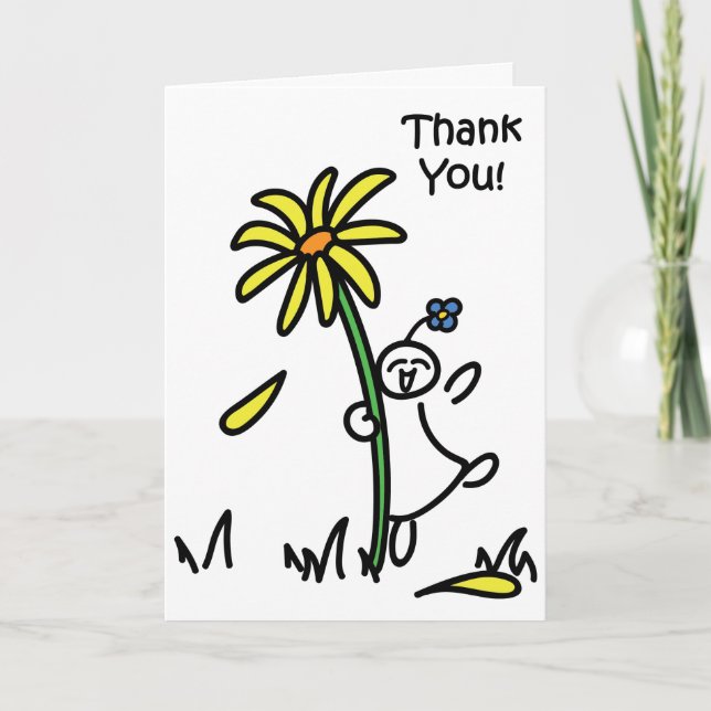 Cartão De Agradecimento Bloomin' Awesome Thank You (Frente)