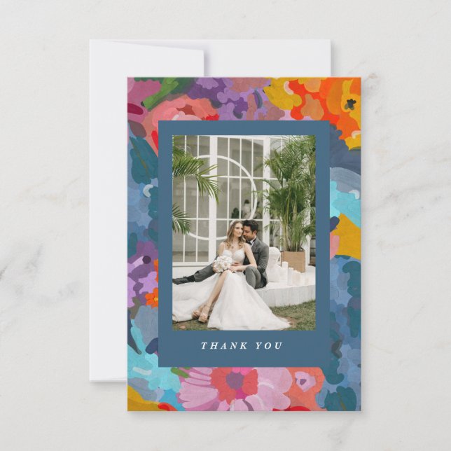 Cartão De Agradecimento Blossomas Radiantes (Frente)