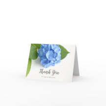 Blue Hydrangea Floral Thank You