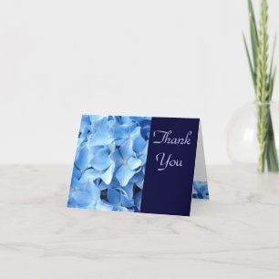 Cartão De Agradecimento Blue Hydrangea Thank You Card 4