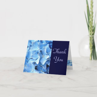 Cartão De Agradecimento Blue Hydrangea Thank You Card 5