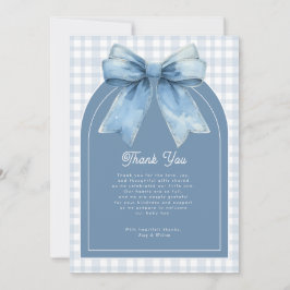 Cartão De Agradecimento Blue Jean Baby Boy Baby Shower Thank You Card