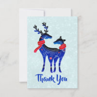 Blue Nordic Christmas Reindepaer Pair Obrigado
