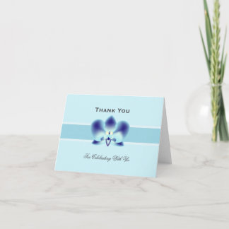 Cartão De Agradecimento Blue Orchid THANK YOU card