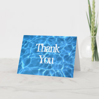 Cartão De Agradecimento Blue Pool Thank You Card