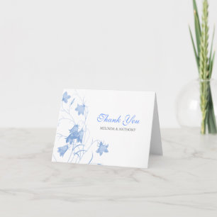 Cartão De Agradecimento Bluebells - obrigado azul você