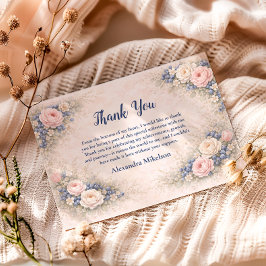 Cartão De Agradecimento Blueberry Berry First Garden 1st Birthday