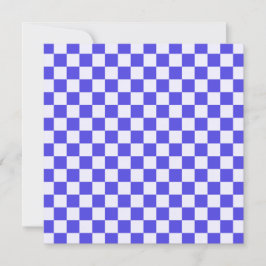 Cartão De Agradecimento Blueberry cream checkered pattern