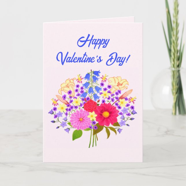 Cartão De Agradecimento Blumenstrauss Valentine's Greeting Card (Frente)