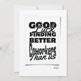 Cartão De Agradecimento Boa Sorte Encontrar Colaboradores Melhores Que Nós