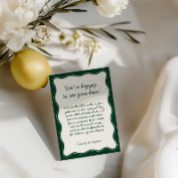 Boas-vindas ao Casamento Verde de Emerald Retro Mi