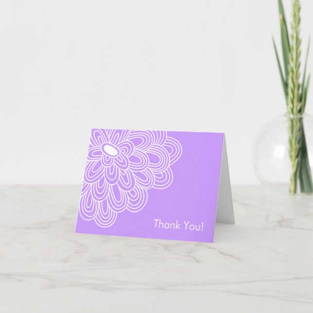 Cartão de Agradecimento Bodas de Noiva Bold Bloom  (Frente)