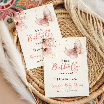 Boho Butterfly Wildflower Floral Girl Baby Shower