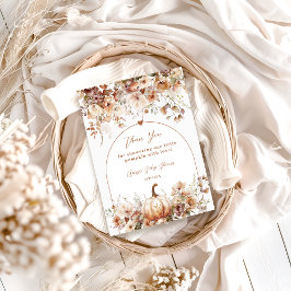 Cartão De Agradecimento Boho Chá de Bebê Amor à Primeira Vista Criança Sel