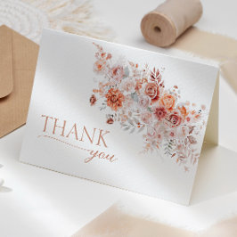 Cartão De Agradecimento Boho Floral Baby Brunch