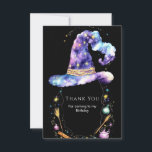 Cartão De Agradecimento Boho Magic Editable Wizard Birthday<br><div class="desc">Expresse sua gratidão com nosso Assistente Editável Boho Magic Aniversário, obrigado cartas! Apresentando filmes de feiticeiro divertidos e detalhes inspirados em boho, essas cartas capturam o espírito de magia de sua celebração. Quer estejam a agradecer aos amigos pela sua presença ou pelos presentes deliciosos, estas cartas trazem sorrisos aos seus...</div>