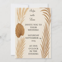 Boho Pampas Grass Casation | Minimalista