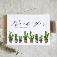 Boho Potted Succulents and Cactus Summer Wedding