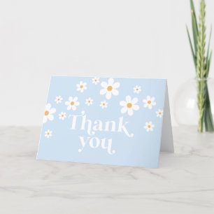 Cartão de agradecimento boho Retro Daisy