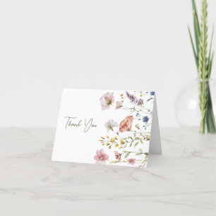 Cartão De Agradecimento Boho Wildflower