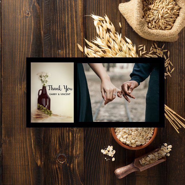 Cartão De Agradecimento Boicote, Saltos, Casamento Da Daisies Brewery Obri (Criador carregado)