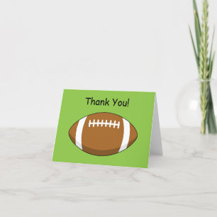 Cartão De Agradecimento Bola de Futebol Americano Rugby Personalizar