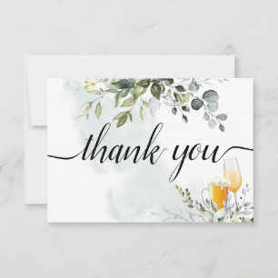 Cartão De Agradecimento Bolhas e brechas