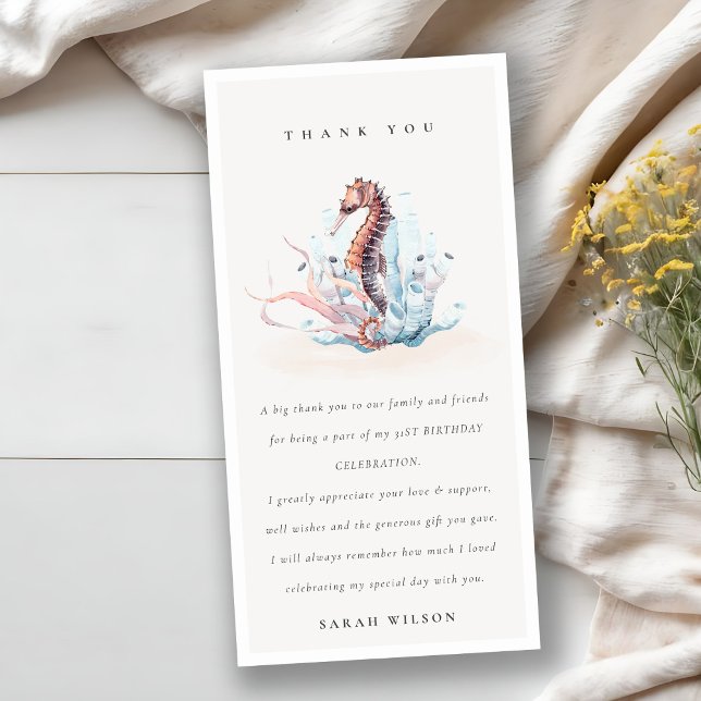 Cartão De Agradecimento Bolo de aniversário de qualquer idade de Cavalo-Ma (Criador carregado)