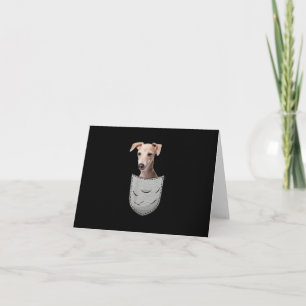 Cartão De Agradecimento Bolso De Peito De Soro De Gato De Galgo Italiano P