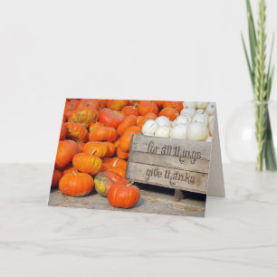 Cartão De Agradecimento Bombas para Obrigados de Ação de Graças