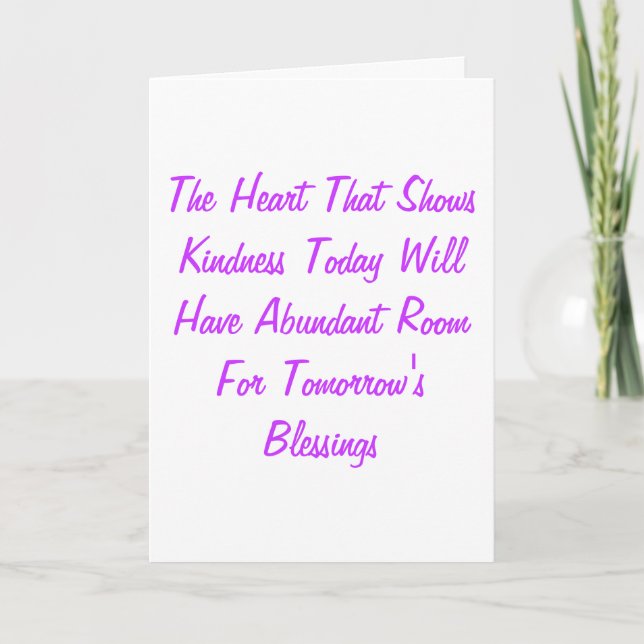 Cartão De Agradecimento Bondade (Frente)