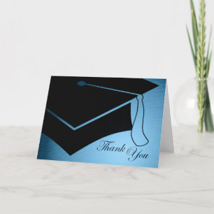 Cartão De Agradecimento boné de formatura: Obrigado