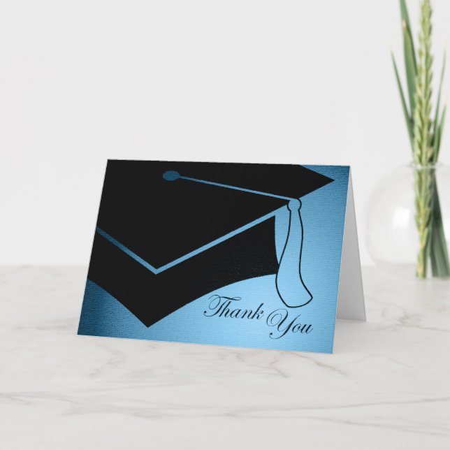 Cartão De Agradecimento boné de formatura: obrigado para você (Frente)