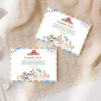 Bonita Fazenda Barnyard Aniversário Obrigado