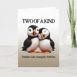Cartão De Agradecimento Bonitinho Como Puffins De Snugglin