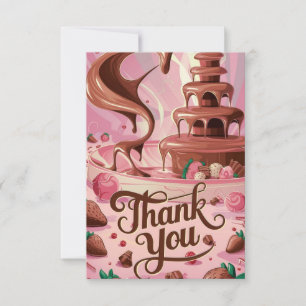 Cartão De Agradecimento Bonito Scoops Chocolate obrigado você