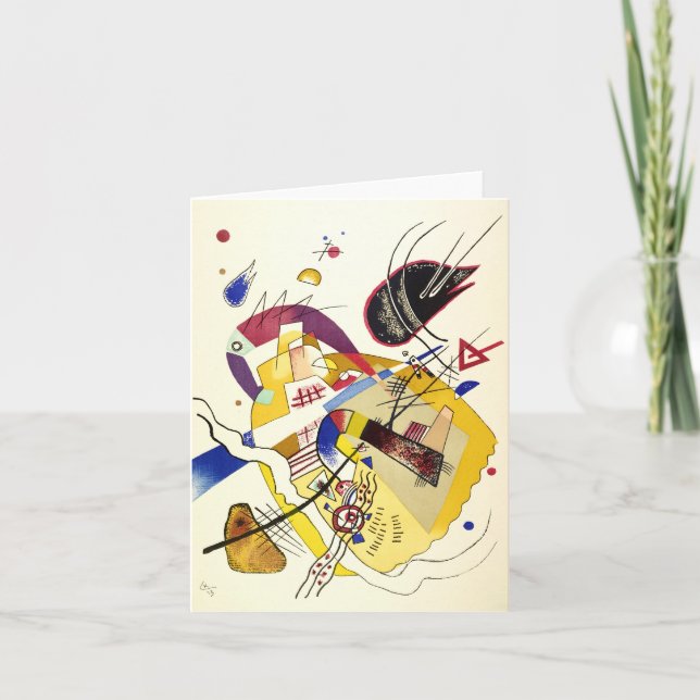 Cartão De Agradecimento Bonne humeur de Wassily Kandinsky (Frente)