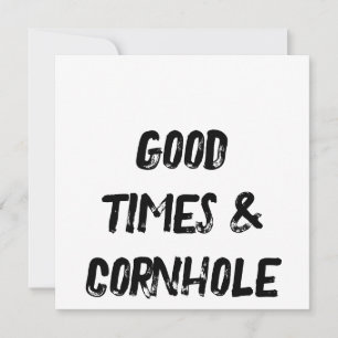 Cartão De Agradecimento Bons Tempos & Cornhole 🌽