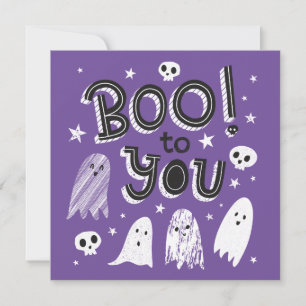 Cartão De Agradecimento Boo Bonitinho Para Você