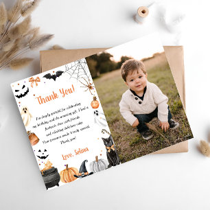 Cartão De Agradecimento Boo Cute Ghost Halloween Party