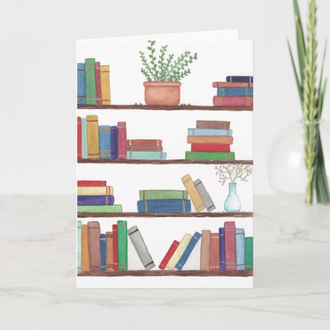 Cartão De Agradecimento Bookworm (Frente)