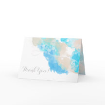 Borboleta Aquarela Oceano Shore Obrigado