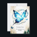 Cartão De Agradecimento Borboleta Simples e Divertida de Aniversário<br><div class="desc">Expresse sua gratidão com nosso cartão de agradecimento "Aniversário Borboleta Simples e Caprichoso". Após um dia repleto de risadas e diversão, estenda seus sinceros agradecimentos aos convidados com este encantador cartão. Com borboletas encantadoras e desenhos divertidos, ele serve como uma adorável lembrança da ocasião caprichosa. Personalize sua mensagem de agradecimento,...</div>