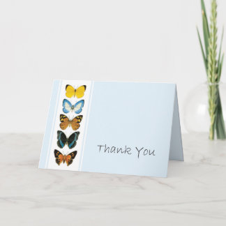 Cartão De Agradecimento Borboletas Obrigado