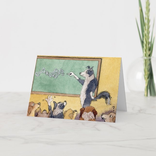 Cartão De Agradecimento Born To Teach - Thank you, Teacher CARD (Frente)