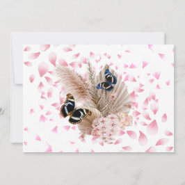 Cartão De Agradecimento Bouquet floral blooming garden