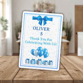 Cartão De Agradecimento Boys Birthday Thank You Card - Gifts & Confetti