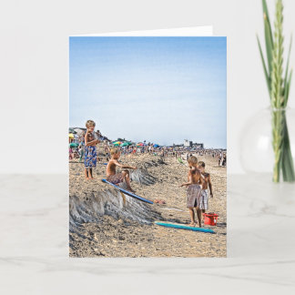 Cartão De Agradecimento Boys Sand Surfing DB Elevators Card