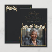 Branco de Magnólia Funeral Elegante Folhas Dourada