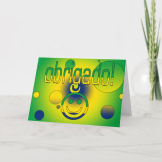 Cartão De Agradecimento Brazilian Gifts Thank You / Obrigado Face